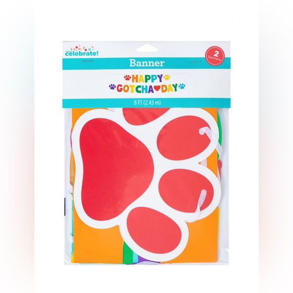 Way to Celebrate Happy Gotcha Day Banner 8.5" x 96" Multicolor - Picture 4 of 5
